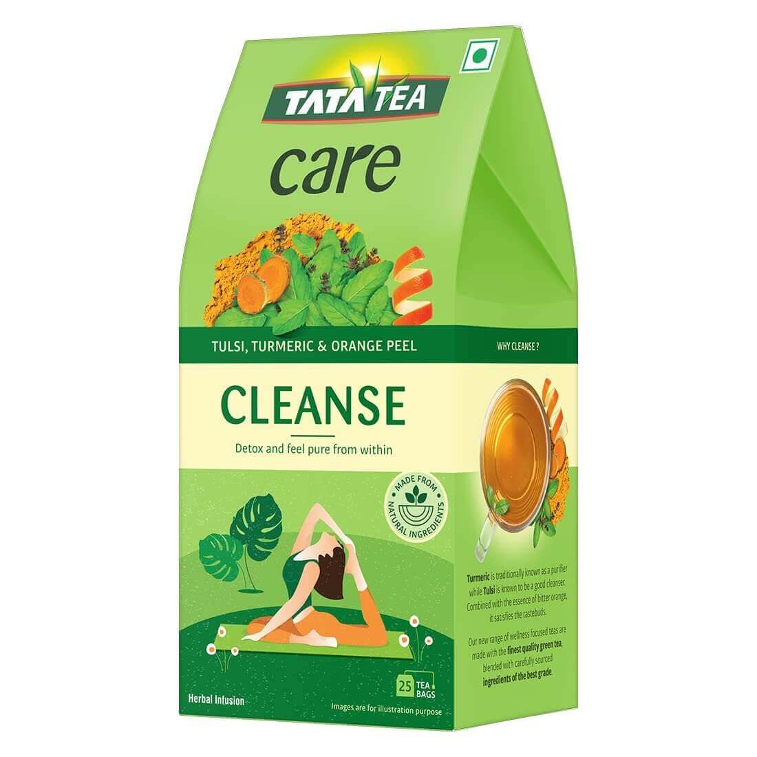 Tata Tea Care Cleanse Herbal Infusion Green Tea